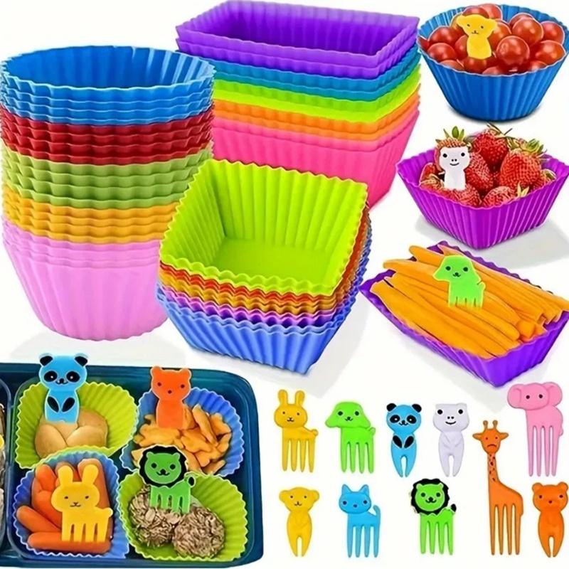 Meal Prep Template - ● 12/24 шт. силиконовые разделители для