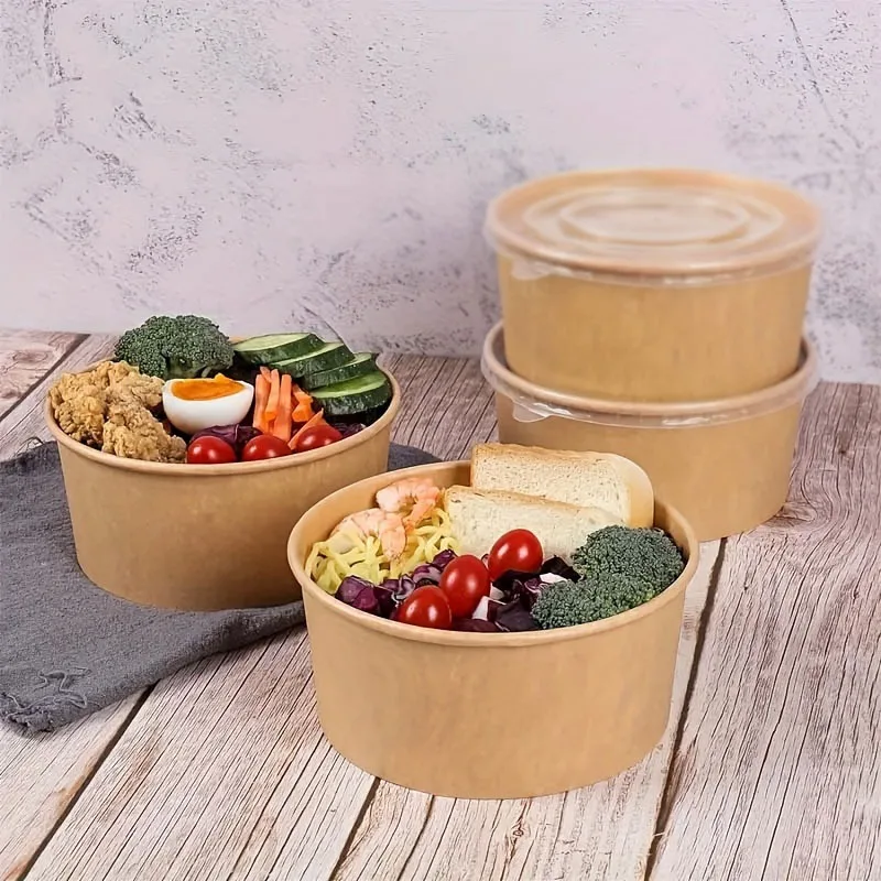 15/30 шт. миски из крафт-бумаг – обзор и цена Meal Prep Bowl