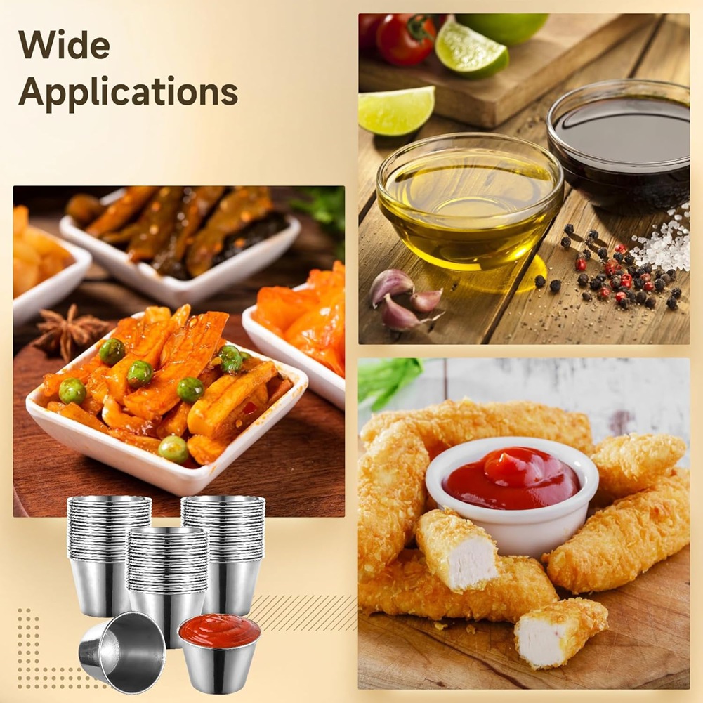 J1UL1N, 60 штук, стаканчики дл – обзор и цена Sauce Dipping Cup