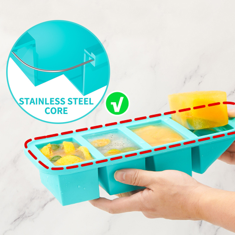 4-х покрытых силиконовых форм  – обзор и цена Meal Prep Template